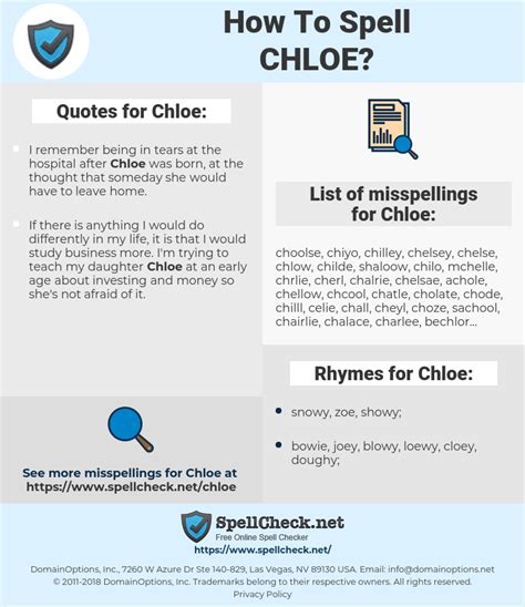 how do you spell chloe|is chloe a girl name.